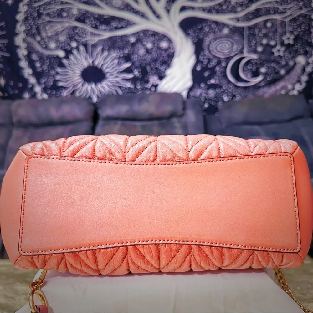 Coach soho shoulder bag Quilted Pink Satchel small crossbody bag tote bag - Picture 17 of 17